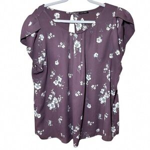 Papermoon Plum Floral Blouse
